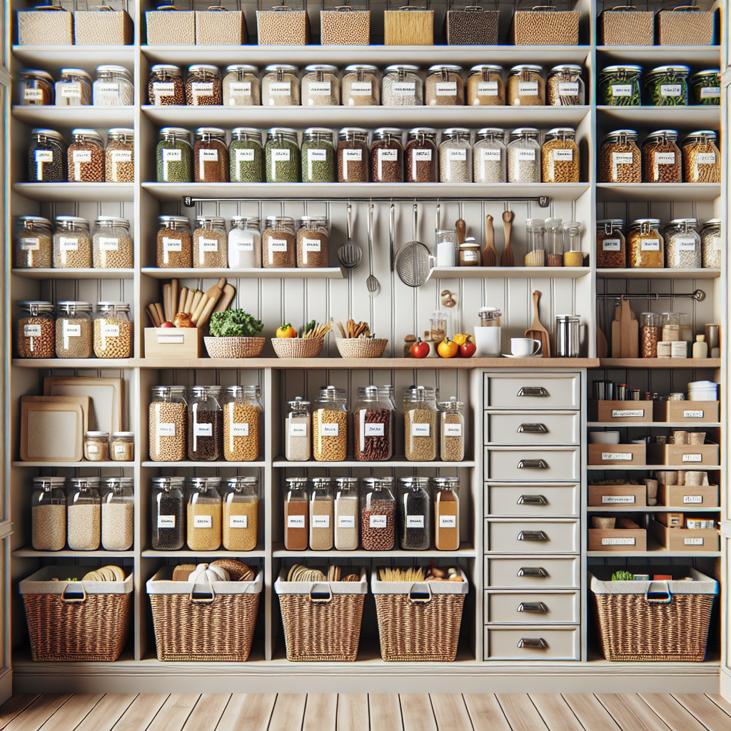 Organized Kitchen Pantry