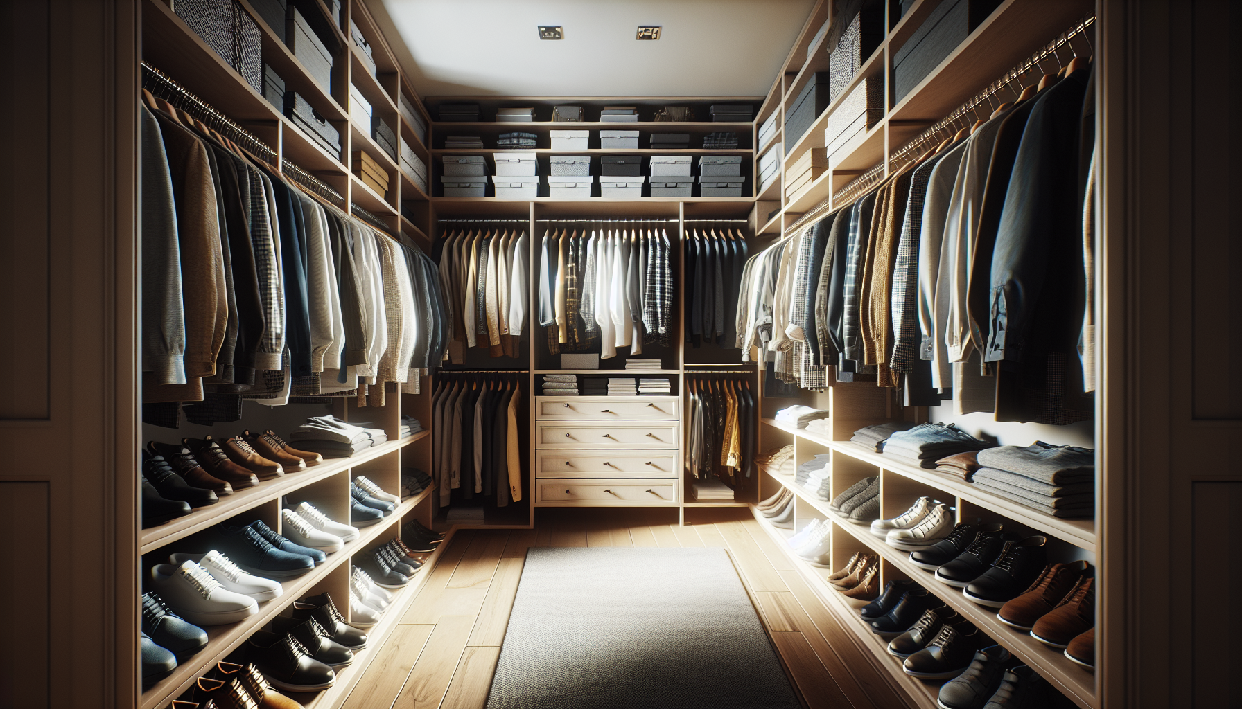 Organized Master Closet