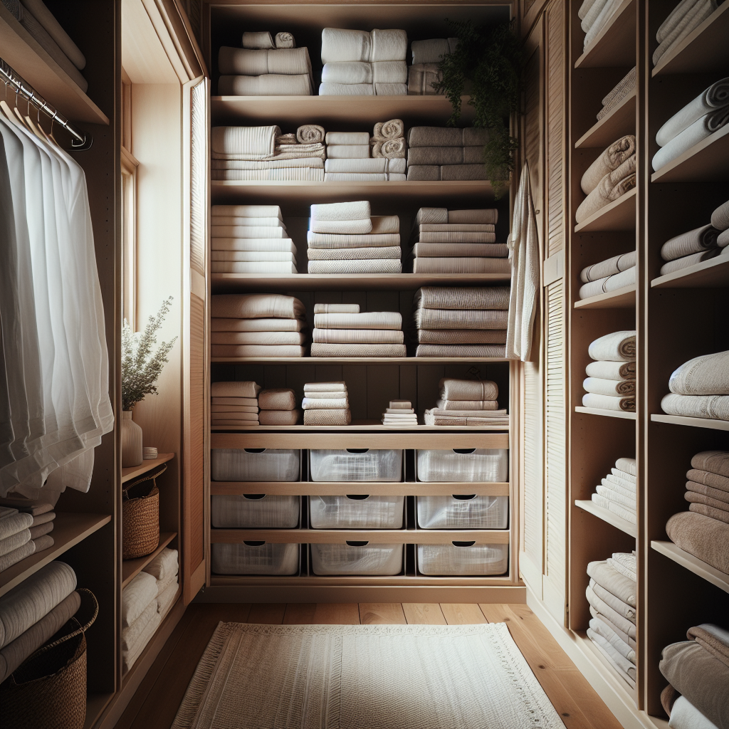 Organized Linen Closet