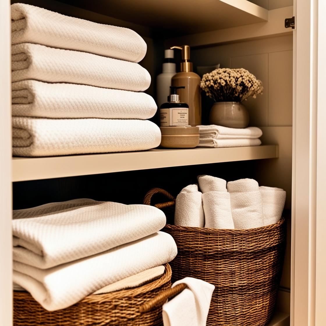 Organized Linen Closet